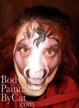 Horse Face Paint, Horse Makeup, Balloon Painting, Jockey Club, Mask Painting, Horse Face, Face Painting Halloween, Stage Makeup, Animal Masks