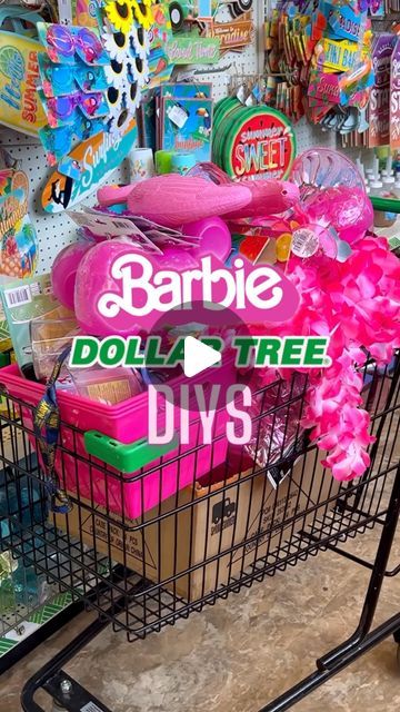 Barbie Theme Crafts, Cmon Barbie Lets Go Party, Barbie Decor Diy, Barbie 6th Birthday Party Ideas, Barbie Craft Ideas, Barbie Party Centerpieces Diy, Barbie Themed Birthday Party For Kids, Barbie Birthday Centerpieces, Barbie Party Decorations Ideas Diy