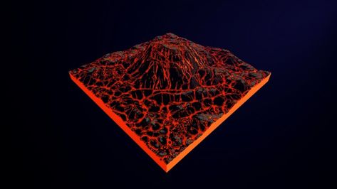 Minecraft Building Gradient, Lava Build Minecraft, Lava Minecraft Build, Infinite Lava Source Minecraft, Minecraft Red Gradient, 3d Art Projects, Minecraft Map, Minecraft Skin, Minecraft Stuff