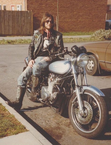 70s Motorcycle Aesthetic, 70s Biker Aesthetic, Vintage Biker Aesthetic, Biker Aesthetic Outfits, Biker Gang Aesthetic, Biker Outfit Men, 70s Motorcycle, 70s Biker, Motorcycle Aesthetic