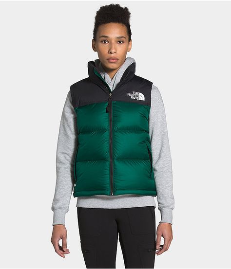 Women's 1996 Retro Nuptse Vest | The North Face Nuptse Vest, The North Face 1996 Retro Nuptse, The North Face 1996, North Face 1996, North Face Vest, Ripstop Fabric, North Face Women, Fashion Winter, Teen Fashion Outfits