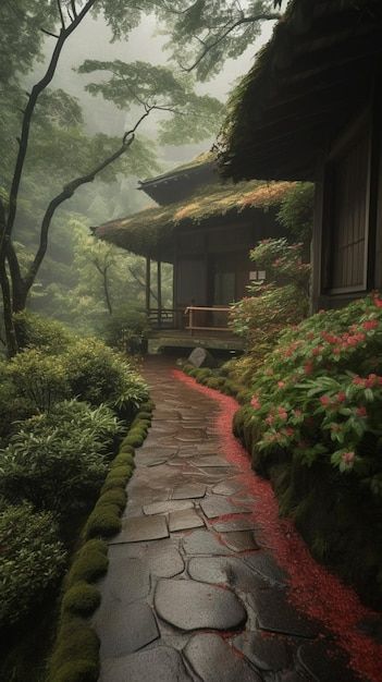 A path leading to a japanese garden | Premium Photo #Freepik #photo #landscaping #tranquil-scene #kyoto #tranquility Japanese Garden Plants, Kyoto Garden, Japanese Garden, Vector Photo, House Inspiration, Premium Photo, Kyoto, Garden Plants, Landscaping