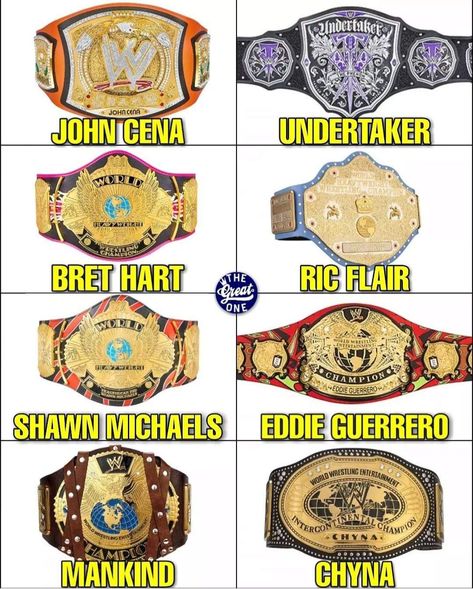 Wwe Title Belts, Wwe Championship Belts, Nostalgia Art, Tna Impact, John Cena, Professional Wrestling, Pro Wrestling, Wwe, Belts