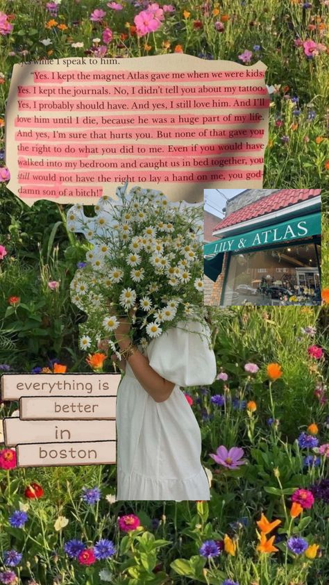 It ends with us || #itendswithus #lilybloom #atlascorrigan #boston Reading Aesthetic, Paper People, Lily Bloom, I Still Love Him, It Ends With Us, Floral Shop, Flower Shop, Your Aesthetic, I Tattoo