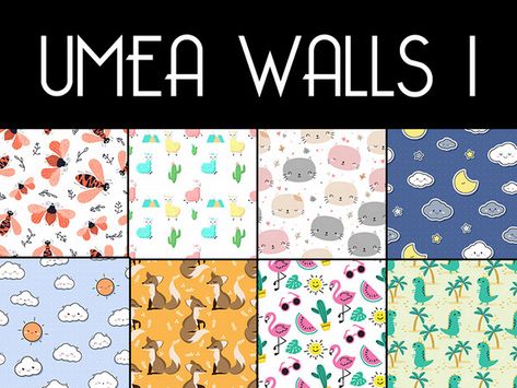 modelsims4's UMEA Walls 1 Sims 4 Cc Walls And Floors Maxis Match, 4 Wallpaper, Sims 4 Collections, Sims Community, Sims 4 Cc, Maxis Match, The Sims Resource, Sims 4 Mods, Sims Resource