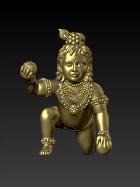 Krishna, in Hinduism, is one of the most widely revered and popular deities. He is considered the eighth incarnation (avatar) of Lord 3d Pendant, The Hindu, Lord Vishnu, Gold Jewellery Design, Gold Jewelry Fashion, Gold Jewellery, Krishna, Choker, Gold Jewelry