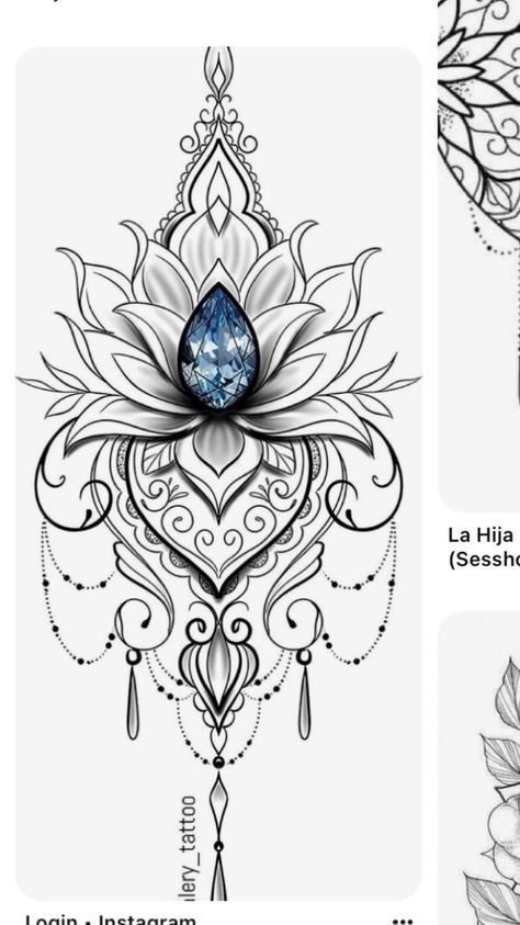 Instagram Login, Gem Tattoo, Jewel Tattoo, Diamond Tattoos, Muster Tattoos, Inspiration Tattoos, Skeleton Hand Tattoo, Mandala Tattoo Design, Tattoo Feminina