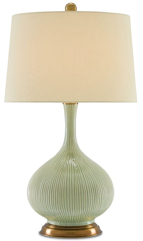 Green table lamp