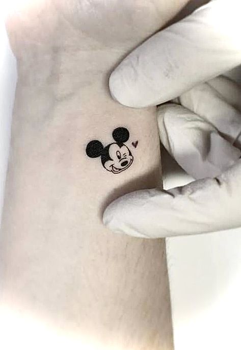 Disney Tattoos For Men, Disney Characters Tattoos, Disney Tattoos Quotes, Mickey And Minnie Tattoos, Minnie Tattoo, Lilo And Stitch Tattoo, Wind Tattoo, Disney Inspired Tattoos, 21 Tattoo