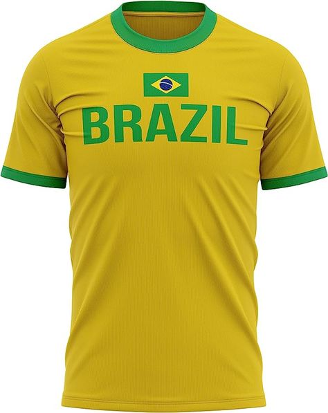 Trending Brazil Flag T Shirt - Football Sports Event Brazilian top, green and yellow printed brazil flag top, perfect to go with any summer oufit Brazil Football Shirt Aesthetic, Brazil Shirt Women, Brazil Tank Top, Brasil Flag, Yellow Brazil Shirt, Brazil Football, Brazil Country, Brazil T Shirt Soccer, Brazil Flag