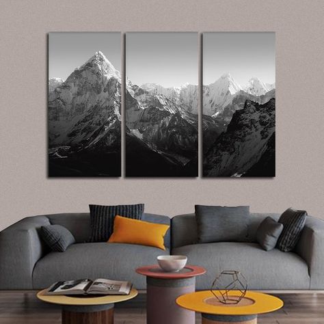 Himalaya Mountains Multi Panel Canvas Wall Art Ama Dablam, Slate Wall Tiles, Travertine Wall Tiles, Himalayan Mountains, 3d Wall Tiles, Marble Wall Tiles, Concrete Look Tile, Porcelain Wall Tile, Stone Look Tile