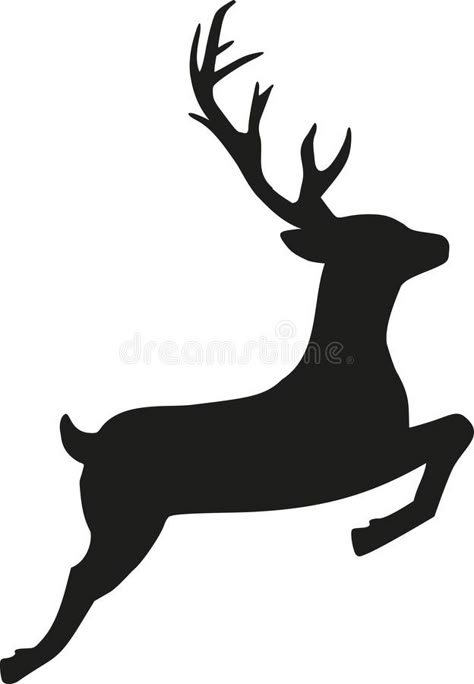 Drawing Of Santa Claus, Rat Silhouette, Reindeer Illustration, Reindeer Drawing, Sleigh With Reindeer, Christmas Window Painting, Reindeer Silhouette, Deer Illustration, Christmas Props