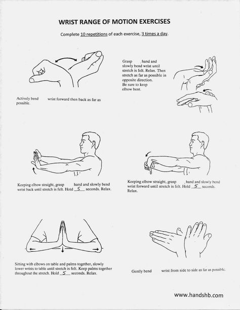 Wrist Range Of Motion Exercises, Wrist Drop Exercises, Range Of Motion Exercises, Hand Therapy Exercises, Upper Back Exercises, Wrist Exercises, Occupational Therapy Activities, Home Exercise Program, Physical Therapy Exercises