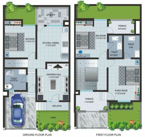 Row Housing Plan, Row House Design Floor Plans, Row Houses Plans, Rowhouse Floor Plan, Row House Floor Plan, Row House Plan, House Layout Design, Hq Wallpaper, Row House Design