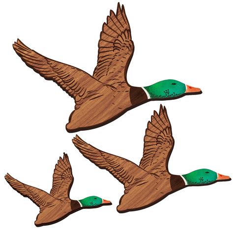 PRICES MAY VARY. Variety of Sizes: you will receive 3 pieces of our mallard wooden duck decors comes with 3 different sizes, including small size is about 9.06 x 6.21 inches/ 23 x 15.78 cm, medium size is about 11.81 x 8.07 inches/ 30 x 20.51 cm and large size is about 15.35 x 10.49 inches/ 39 x 26.65 cm, and they are 0.31 inches/ 8 mm in thickness; This allows for diverse arrangements and placements, thus adding a delicate aesthetic appeal to various corners of your home or office Cute Design: Duck Wall Art, Birds Wall Decor, Duck Ornaments, Rustic Wood Wall Decor, Duck Decor, Carved Wood Wall Art, Wall Decor Rustic, Bird Watchers, Bird Wall Decor