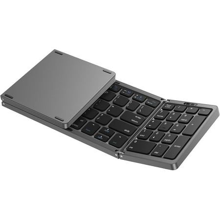 3-Device Foldable Wireless KeyboardFoldable bluetooth keyboard with numeric keypad compatible with iOS, Android and Windows, supports connecting 3 devices at the same time, widely used in iPad, laptop, desktop computer and tabletsFolding Keyboard with Numeric KeypadEquipped with numeric keypad to facilitate quick calculation and numeric input, greatly enhance efficiency.Scissor Switch Quiet TypingThe quiet and responsive scissor switches bring you a smooth and comfortable typing experience.Rechargeable & PortableBuilt-in rechargeable battery, the travel folding keyboard can provide up to 40hours of continuous typing after 2 hours of charging. Folding size 5.94"*3.85"*0.78", can be easily carried around. The great gift for traveling and business trips!Sturdy and DurableThe keyboard hinges a Folding Keyboard, Keyboard For Ipad, Windows Laptop, Ipad Laptop, Numeric Keypad, Wireless Keyboard, Bluetooth Keyboard, Laptop Desktop, Desktop Computer