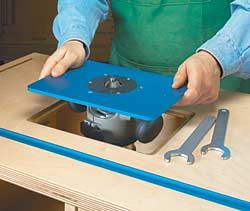 Installing a Router Plate Router Plate, Woodworking Tips, Router, Woodworking, Magazine