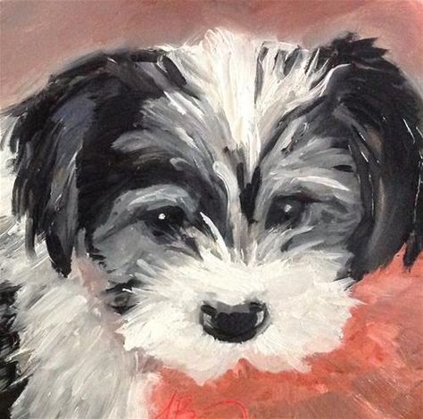 Havanese Painting, Dog Portraits Painting, Puppy Art, 강아지 그림, Dog Pets, Dog Print Art, Cute Paintings, Art Portraits, Watercolor Dog