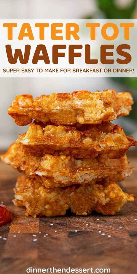 Waffle Tater Tots, Tater Tot Waffle Recipes, Tater Tot Waffle Iron Recipes, Waffle Iron Tater Tots, Tater Tot Waffle Iron, Tater Tots In Waffle Iron, Tator Tot Waffle Iron Recipes, Recipes Using Waffle Maker, Waffle Side Dishes