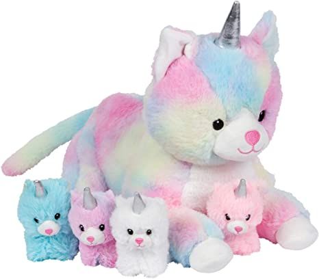 Unicorn Kitty, Mother And Baby Animals, Hugs And Cuddles, Unicorn Stuffed Animal, Unicorn Pillow, Dog Stuffed Animal, Stuffed Animal Cat, Unicorn Cat, Baby Unicorn