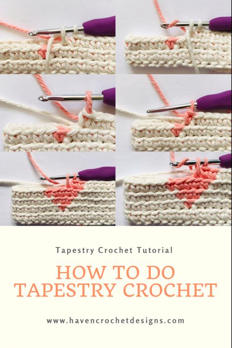 Crochet tutorial about how to do tapestry crochet How To Make A Crochet Tapestry, Tapestry Stitch Crochet, Tapestry Crochet For Beginners, Tapestry Crochet How To, Tapestry Crochet Tutorial Videos, Tapestry Crochet Tips, How To Crochet A Tapestry, How To Make A Tapestry, How To Do Tapestry Crochet