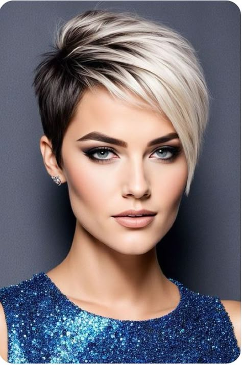 Brooke Hairstyles, Bold Haircuts, Pixie Haircut Ideas, Asymmetrical Pixie Cuts, Short Spiked Hair, Short Hair Images, Asymmetrical Pixie, Spiked Hair, Choppy Hair