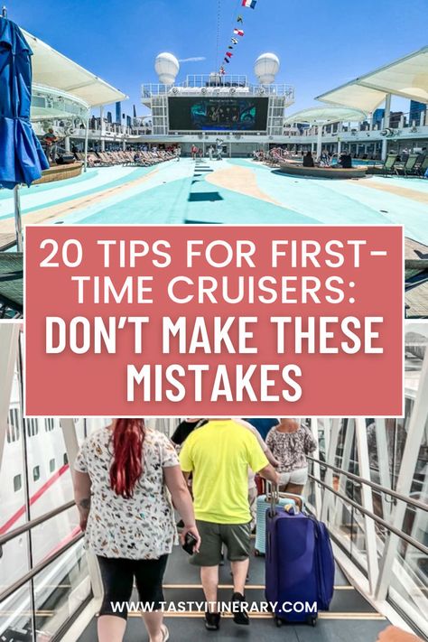 Embarking on your first cruise adventure? Don't miss our essential guide with 20 tips for first-time cruisers! From planning hacks to avoiding common pitfalls, ensure a smooth sailing experience from start to finish. Tips For Going On A Cruise First Time, First Time Cruise Tips Carnival, First Time Cruise Tips, First Time Cruise, Cruise Hacks, Disney Dream Cruise Ship, Carnival Cruise Tips, Cruising Tips, Planning Hacks