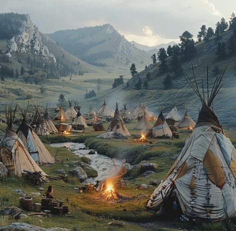 American Indian Aesthetic, American Frontier Aesthetic, Native American Culture Aesthetic, Dark Native American Aesthetic, Native American Buildings, Native American Aesthetic, Native American Scenery, Native American Houses, Native American Settlement