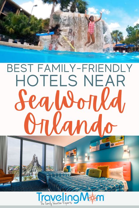 Planning a trip to SeaWorld Florida? We’ve found the best hotels near SeaWorld Orlando and listed them by closest distance to the park. This complete guide to choosing accommodations includes family-friendly features such as awesome pools, pet-friendly rooms and hotels with more space for larger families. If your plans focus on visiting SeaWorld Orlando, these hotels will get you closest to the park. Some are even within walking distance! (photo credits: top-Hotels.com, bottom-Universal Orlando) Seaworld Orlando Tips, Seaworld (orlando), Discovery Cove Orlando, Awesome Pools, Cabana Bay Beach Resort, Cheap Hotel Room, Seaworld Orlando, Orlando Hotel, Family Friendly Hotels