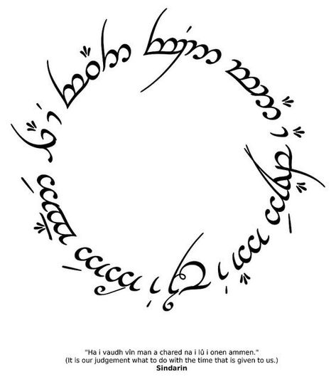 Elvish Tattoo, Meow Tattoo, Elvish Language, Tattoo Circle, Writing Circle, Tattoos Symbols, Lotr Tattoo, Lord Of The Rings Tattoo, Too Much To Ask