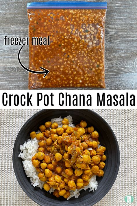 Premade Meals, Chana Masala Recipe, Freezer Prep, Chickpea Masala, Chana Recipe, Best Freezer Meals, Bulk Cooking, Freezer Recipes, Freezer Meal Prep