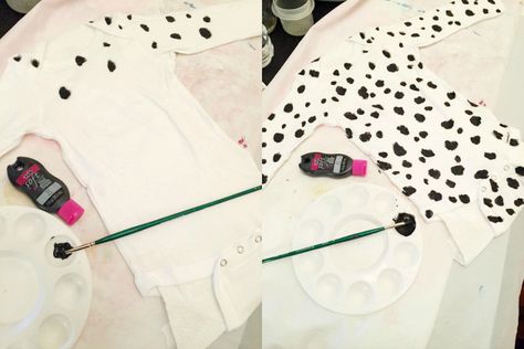 DIY Dalmatian Costume Bodysuit Dalmatian Diy Shirt, Dalmatian Diy Costume, Diy Dalmation Shirt, Diy Dalmatian Costume Baby, Diy Dalmatian Shirt, Toddler Dalmation Costume Girl, Dalmation Costume Diy, Diy Dalmation Costume Kids, Diy Dalmation Costume Women