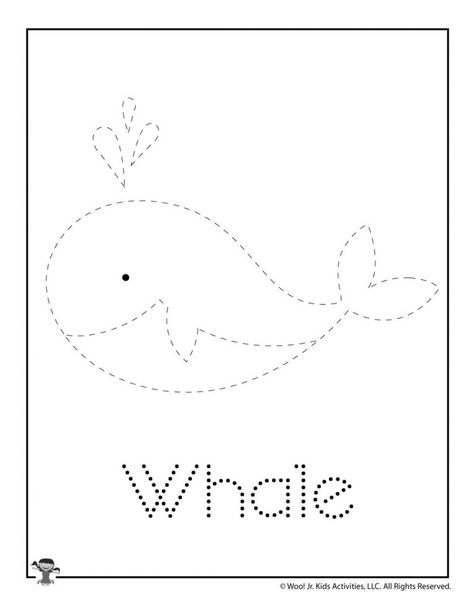 Letter W Worksheets & Crafts | Woo! Jr. Kids Activities Letter W Activity For Preschoolers, Whale Worksheets For Kids, W Is For Whale, Letter W Activities, January Preschool, Word Tracing, Whale Pictures, Sight Word Worksheets, Chalkboard Wall