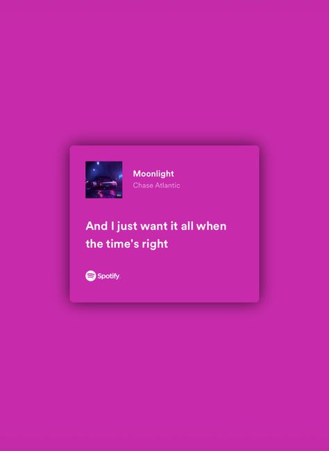 Moonlight Chase Atlantic Spotify, Moonlight Chase Atlantic, Chase Atlantic Spotify, Chase Atlantic Lyrics, Music Recs, Chase Atlantic, Anime Villians, Song Lyric, Pretty Lyrics