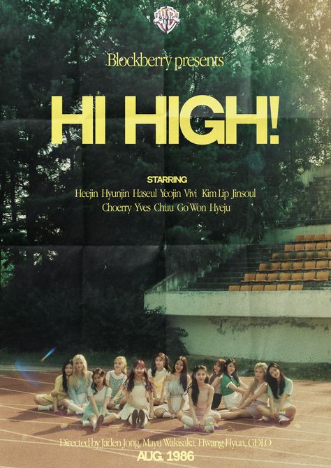 Loona Wall Prints, Loona Poster Print, Green Kpop Poster, Loona Poster Edit, Kpop Graphic Design Posters, Loona Poster, Recital Poster, Summer Movie, Pop Posters