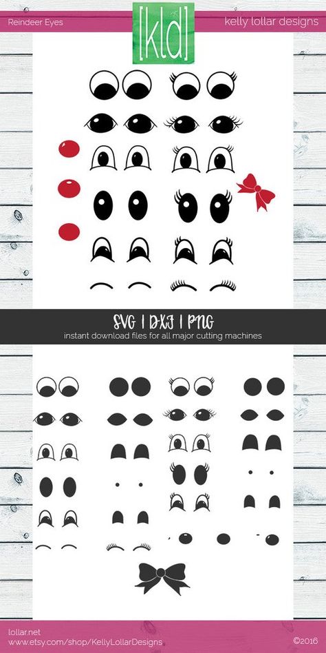 Reindeer Eyes Template, Reindeer Face Svg Free, Reindeer Faces On Wood, Reindeer Face Template Free Printable, Santa Eyes, Reindeer Eyes, Reindeer Faces, Balloon Face, Cartoon Reindeer