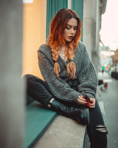 Look Grunge, Hippie Stil, Hair Dye Colors, Ginger Hair, Mode Inspiration, Grunge Fashion, Mode Style, Hippie Style, Looks Vintage