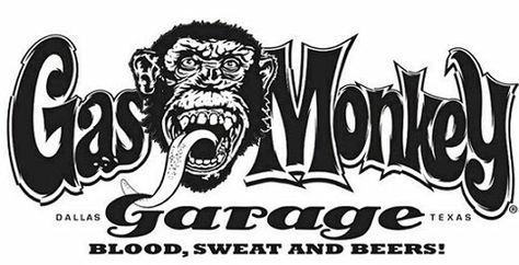 Fast and Loud Gas Monkey Garage Logo, Richard Rawlings, Garage Logo, Monkey Logo, Monkey Stickers, Gas Money, Monkey Garage, Gas Monkey Garage, Free Gas