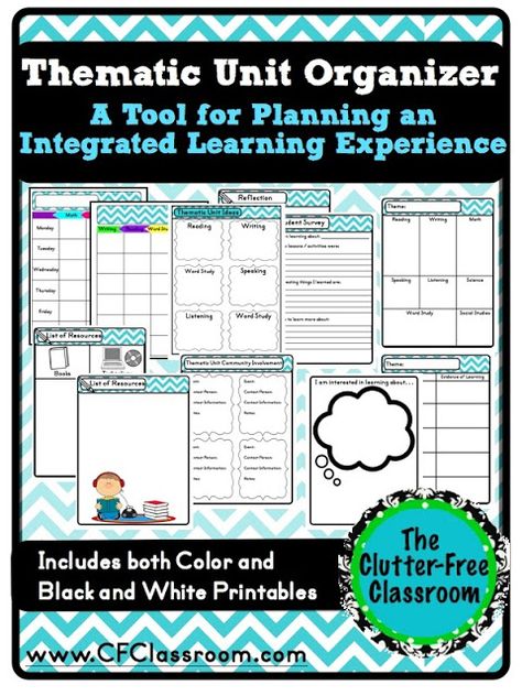 Tips for Planning an Integrated Teaching Unit {Cross-Curricular, Thematic, Themed, Interdisciplinary Learning} Unit Plan Template, Unit Planning, Thematic Teaching, Interdisciplinary Learning, Integrated Curriculum, Clutter Free Classroom, Integrated Learning, Curriculum Mapping, Teacher Binder