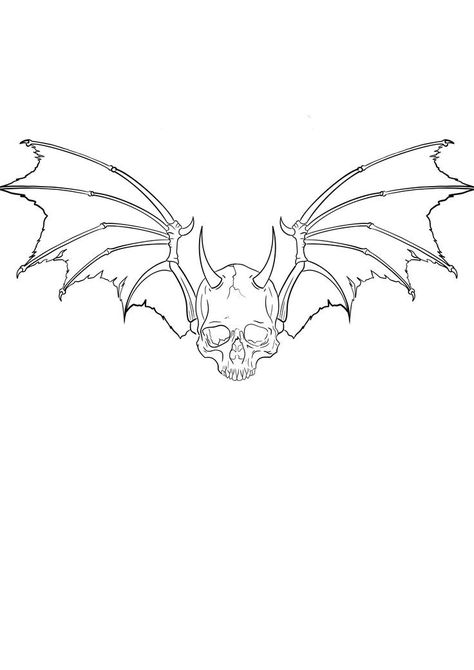 Halloween Tattoo Stencil, Tattoo Templates Stencil, Bat Tattoo Stencil, Cybersigilism Tattoo Template, Stencil Tattoos, Male Tattoo Designs, Pentagram Tattoo, Chest Tattoo Stencils, Goth Tattoo