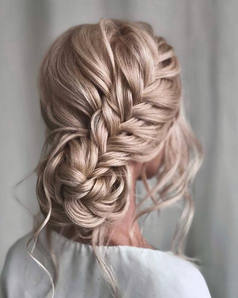 Wedding Hair Up, Braided Prom Hair, Wedding Hair Inspiration, Wedding Hairstyles For Long Hair, Easy Hairstyles For Long Hair, Wedding Hair And Makeup, Bride Hairstyles, Ponytail Hairstyles, Bridesmaid Hair