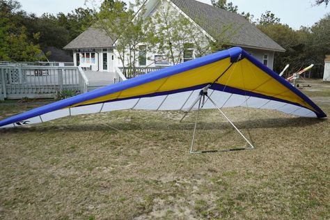 Hang Glider: North Wing Pulse II Hang Gliders, Hang Glider, Hang Gliding, Kitty Hawk, Kites, Pilots, Blue Yellow, Yellow White, Yellow