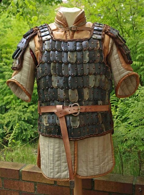 Lamellar Armor, Sca Armor, Norse Design, Chinese Armor, Viking Armor, Armor Clothing, Ancient Armor, Larp Armor, Viking Costume