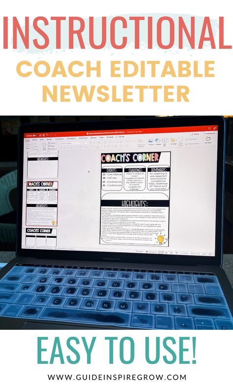 Instructional Coaching Newsletter, Math Coach Newsletter, Instructional Coaching Cycle, Instructional Coaching Bulletin Board, Instructional Coach Newsletter, Instructional Coach Room, Literacy Coach Newsletter, Instructional Coach Bulletin Board, Instructional Coach Office Set Up