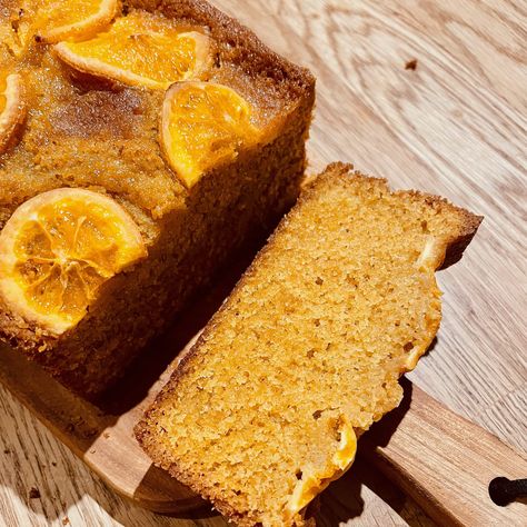 Tumeric & Orange Loaf Cake Tumeric Bread Recipes, Orange Bread Loaf, Orange Chocolate Loaf Cake, Orange Cardamom Loaf, Orange Loaf, Orange Loaf Cake, Mid Morning Snack, Morning Snack, Under The Weather