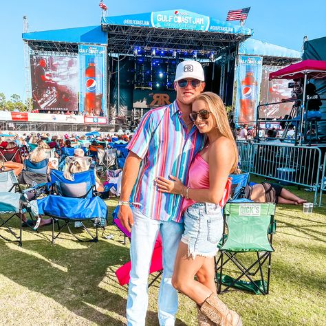 scarf tied as a banada top with jean shorts and boots! Gulf Coast Jam Outfit, Country Concert Outfit, Country Concert, Country Concerts, Gulf Coast, Cute Outfit, Concert Outfit, Lily Pulitzer, Lily Pulitzer Dress