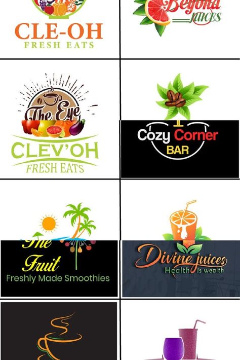 I will design amazing juice, fruit, smoothie and coffee shop logo Juice Shop Logo, Fruit Shakes Recipes, Shakes Recipes, Juice Shop, Fruit Health, Fresh Eats, Coffee Shop Logo, Tropical Smoothie, Coffee Logo