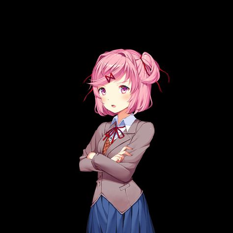 Natsuki Sprite - Doki Doki Literature Club - DDLC Natsuki Ddlc Sprites, Ddlc Sprites, Ghost School, Ddlc Natsuki, Natsuki Ddlc, Just Monika, Borrow Money, Doki Doki Literature Club, Indie Room