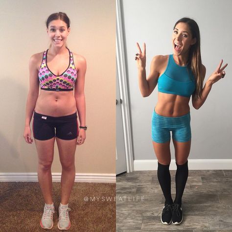 BBG Before and After Pregnancy: Kelsey MySweatLife | POPSUGAR Fitness Kayla Itsines Before And After, Bbg Results Before And After, Bbg Before And After, F45 Before And After, Strength Training Before And After, Body Recomposition Before And After, Body Transformations Before And After, Sweat Tour, Kelsey Wells