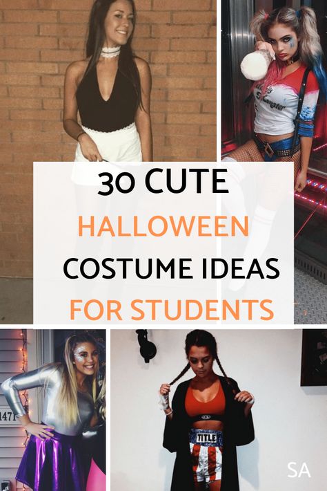 Halloween is one of the most important holidays in college that will create lasting memories. Here are 30 Insta-worthy Halloween costume ideas for college students.The best halloween costume ideas that I ever seen. #collegehalloween #collegehalloweencostume Halloween Costumes For College Students, Costume Ideas For College, Hottest Halloween Costumes, Halloween Costumes For College, College Halloween Costume Ideas, College Halloween Costume, Clueless Halloween Costume, Easy College Halloween Costumes, College Lifestyle